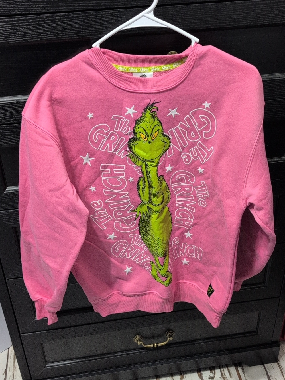 Pink Grinch Graphic Sweatshirt